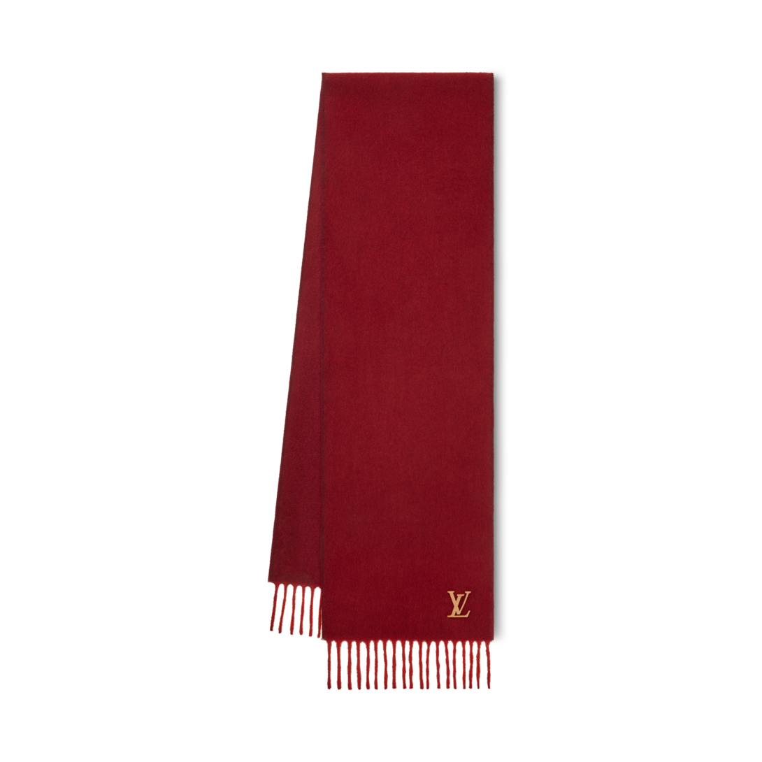 小物 LOUIS VUITTON Paris Cashmere Scarf Red LV Craft Scarf S00 - Accessories | LOUIS VUITTON